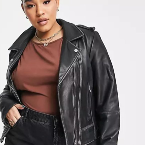 Barneys New York | Jackets u0026 Coats | Nwt Barneys Originals Plus Beppe  Leather Jacket With Ribbed Detail | Poshmark